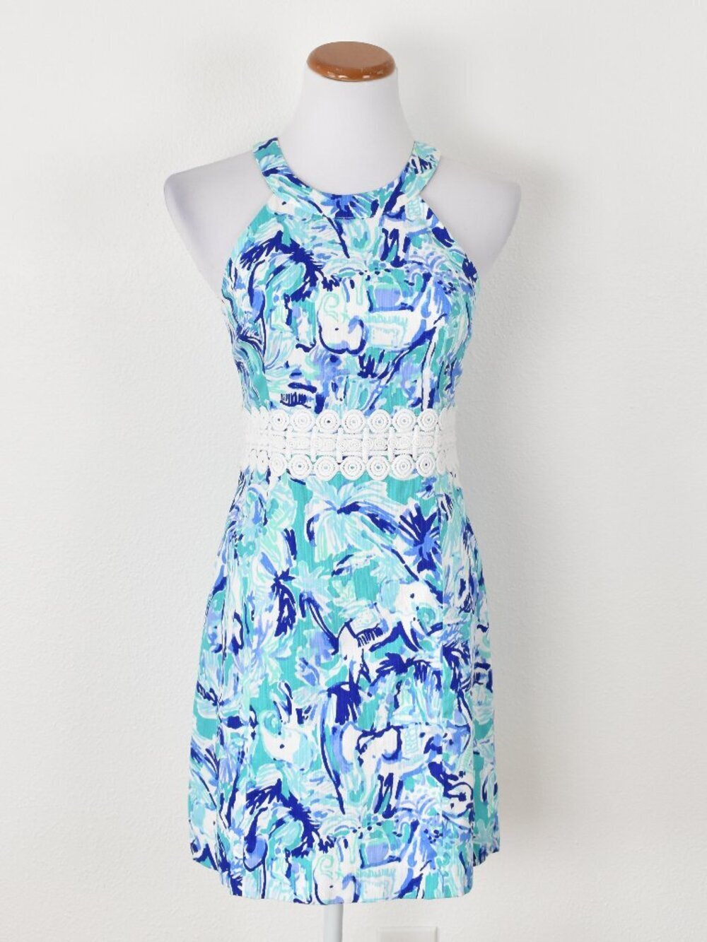 Lilly Pulitzer Ashlyn Shift Dress Elephant Appeal - 0